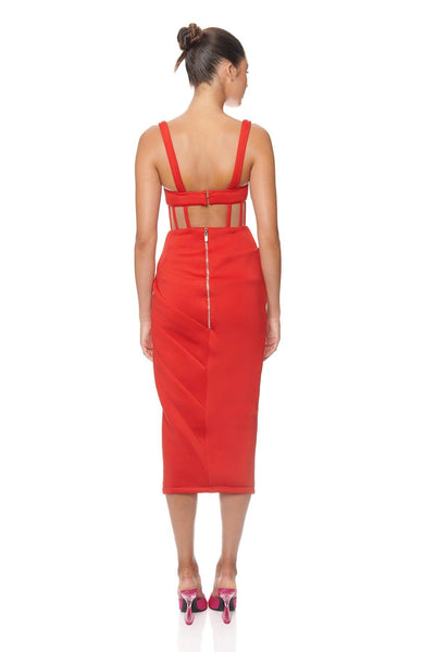 Esme Dress - Red - JAUS