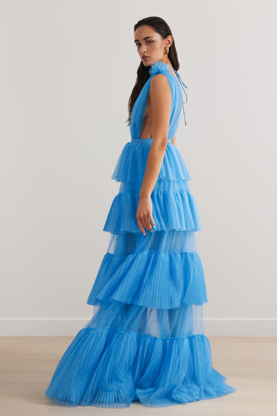 Zendaya Dress - Blue - SHOPJAUS - JAUS