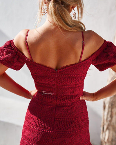 Gabriella Dress - Red - SHOPJAUS - JAUS