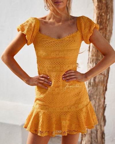 Gabriella Dress - Yellow - SHOPJAUS - JAUS