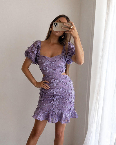 Gianna Dress - Purple - JAUS