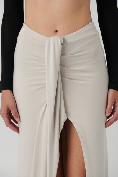 Gillian Maxi Skirt - Oyster - SHOPJAUS - JAUS