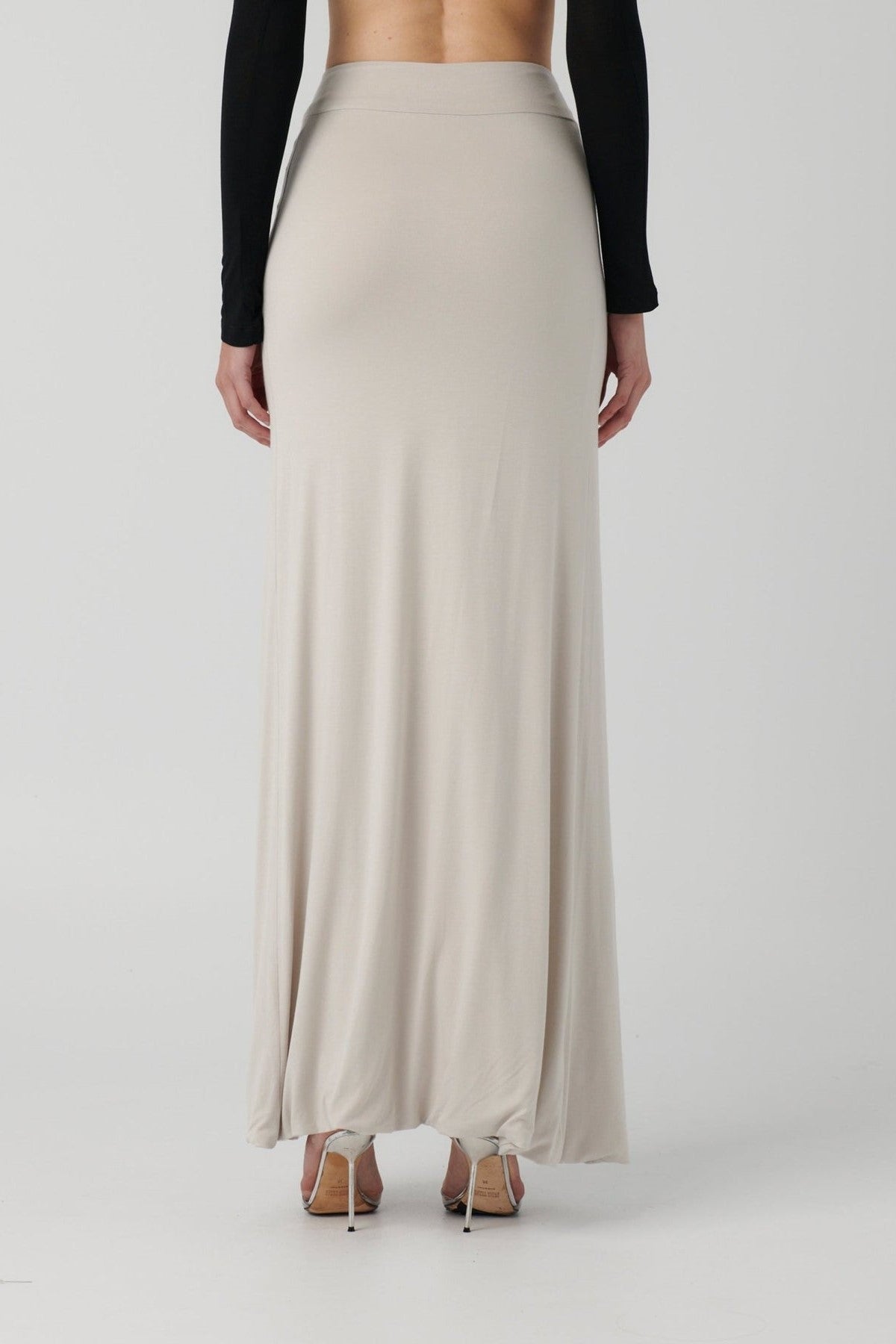 Gillian Maxi Skirt - Oyster - SHOPJAUS - JAUS