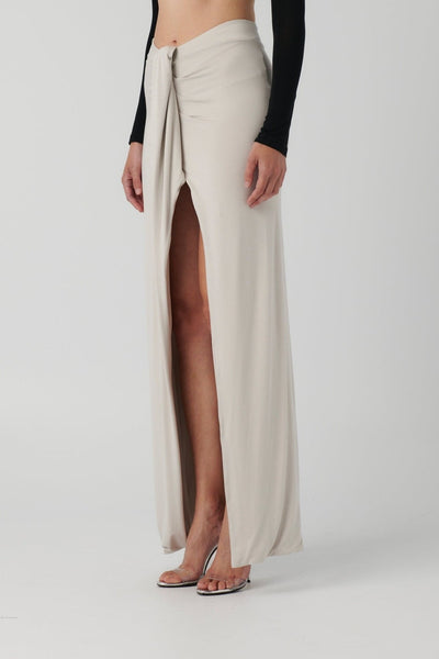 Gillian Maxi Skirt - Oyster - SHOPJAUS - JAUS