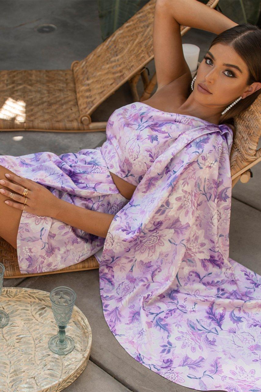 Hailey Dress - Lilac Floral - JAUS