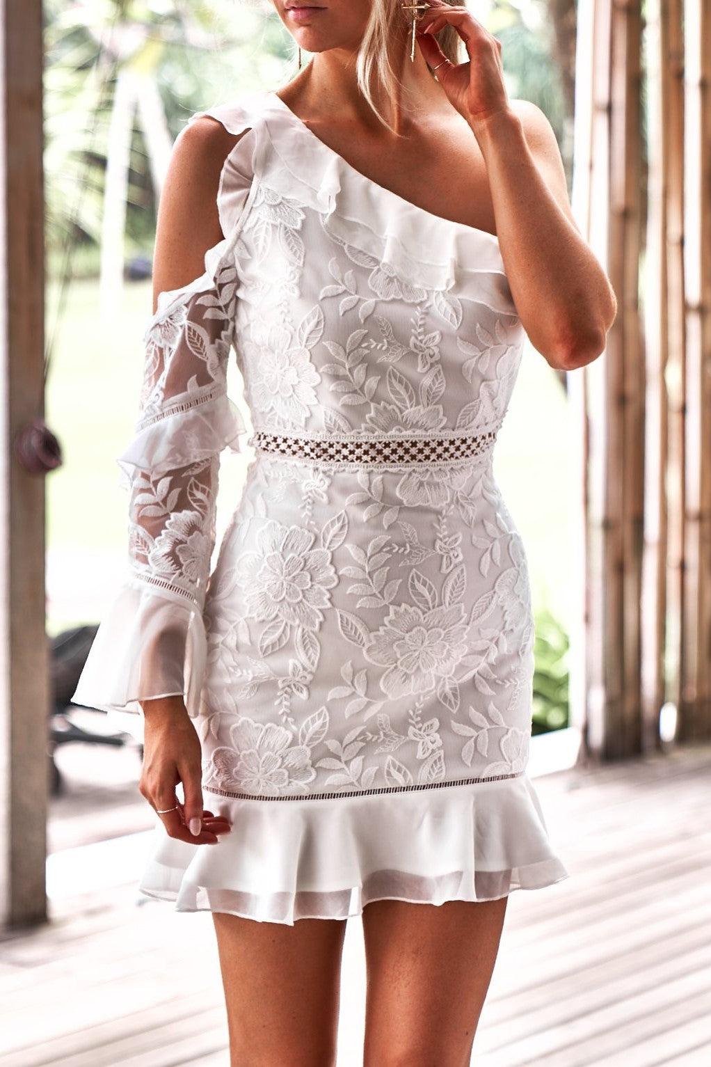 Indiana Dress - White (PREORDER) - SHOPJAUS - JAUS