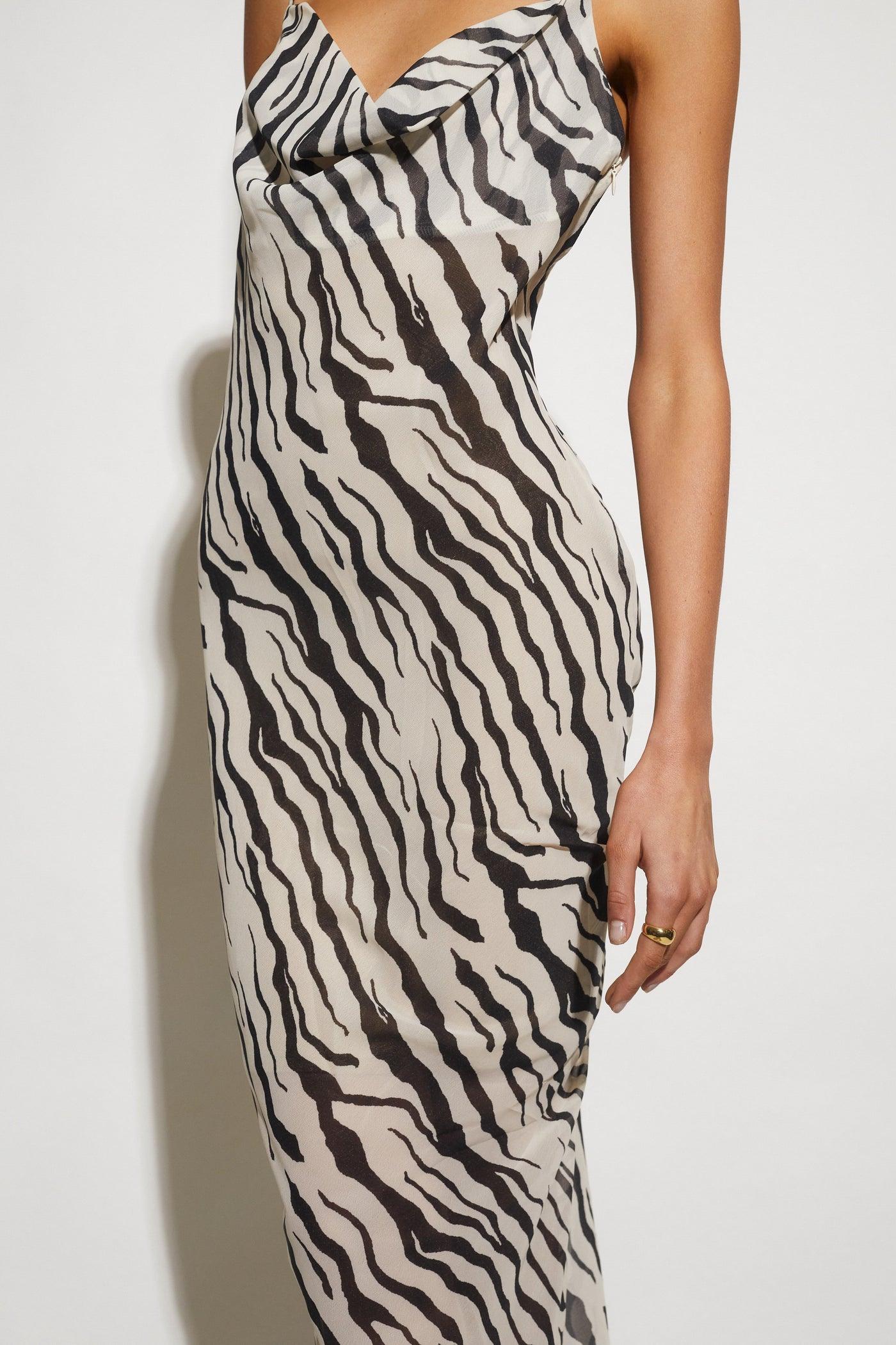 Instinct Dress - Zebra - JAUS