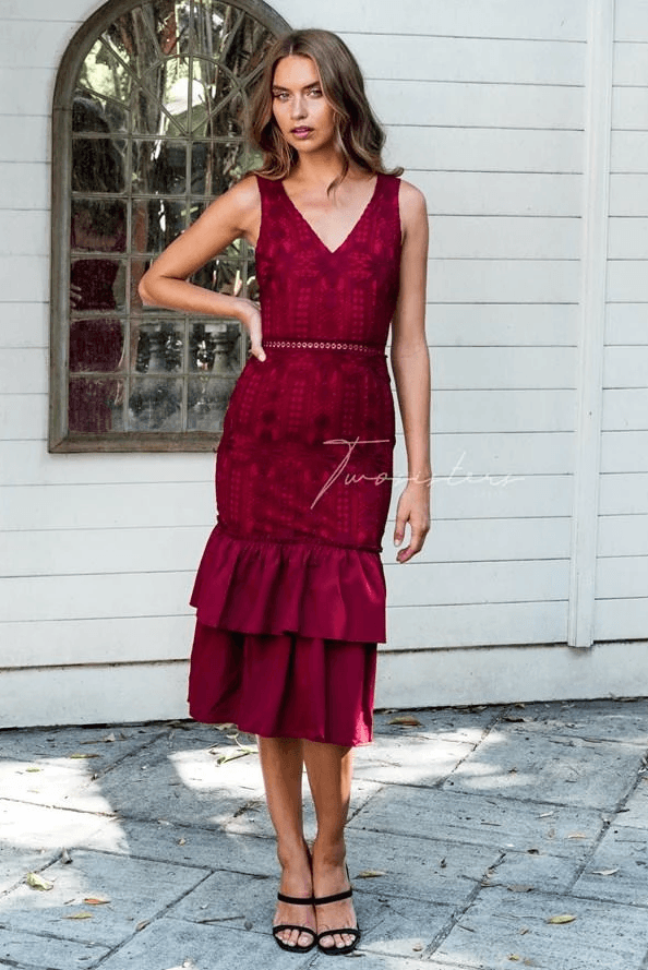 Izzy Dress - Red - SHOPJAUS - JAUS