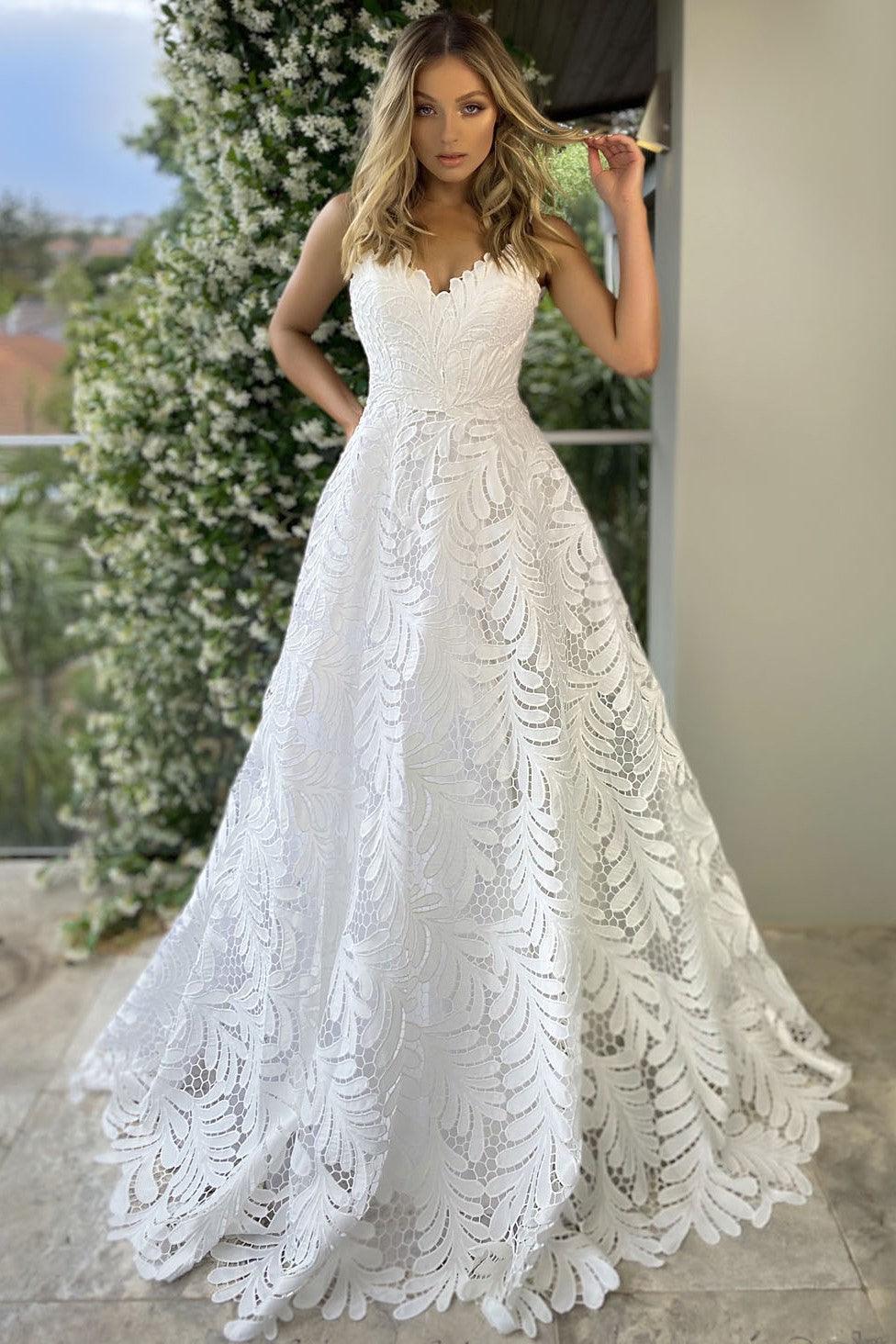 Jadore JX5032 Gown - White - JAUS