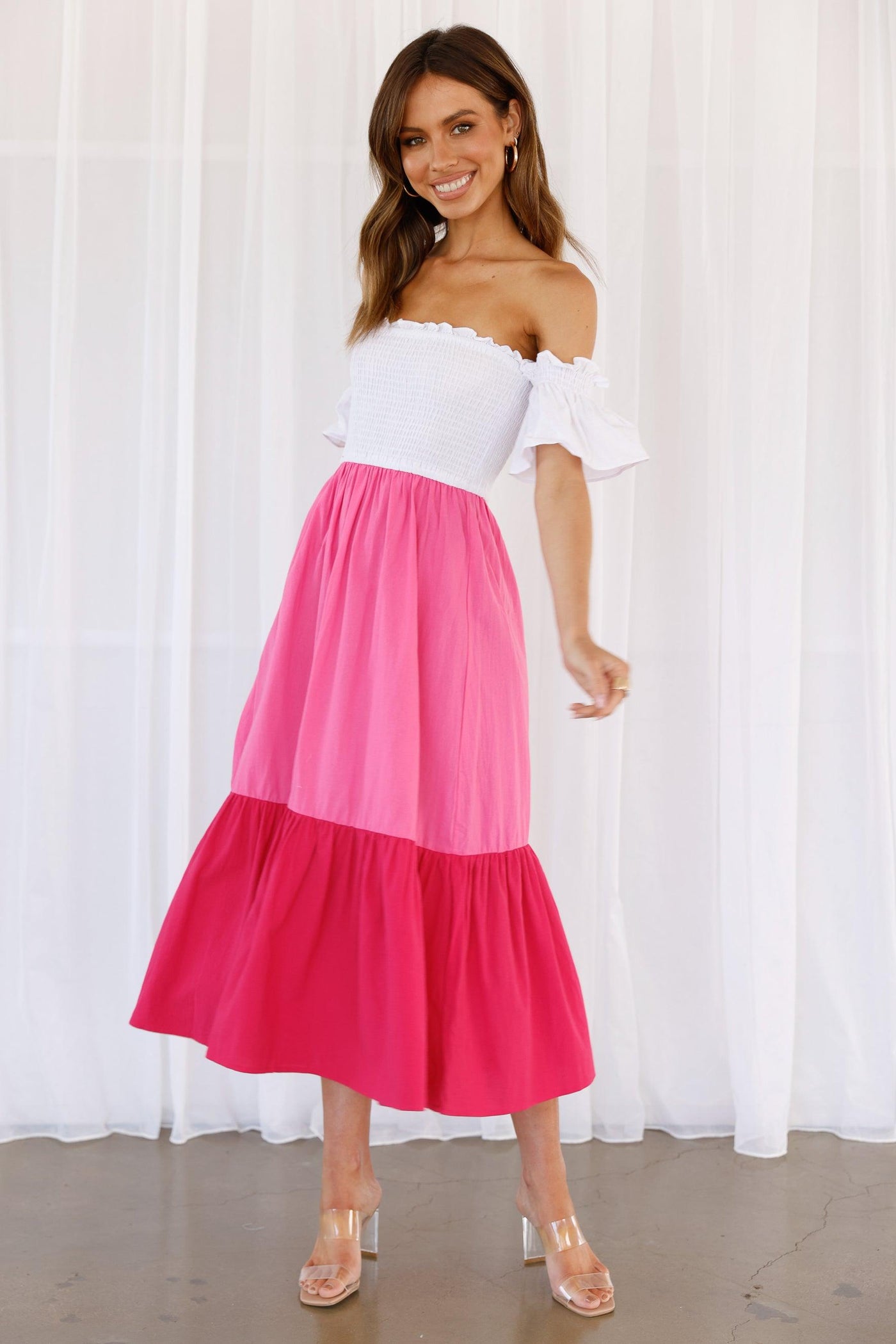 Jeret Dress - Pink - JAUS