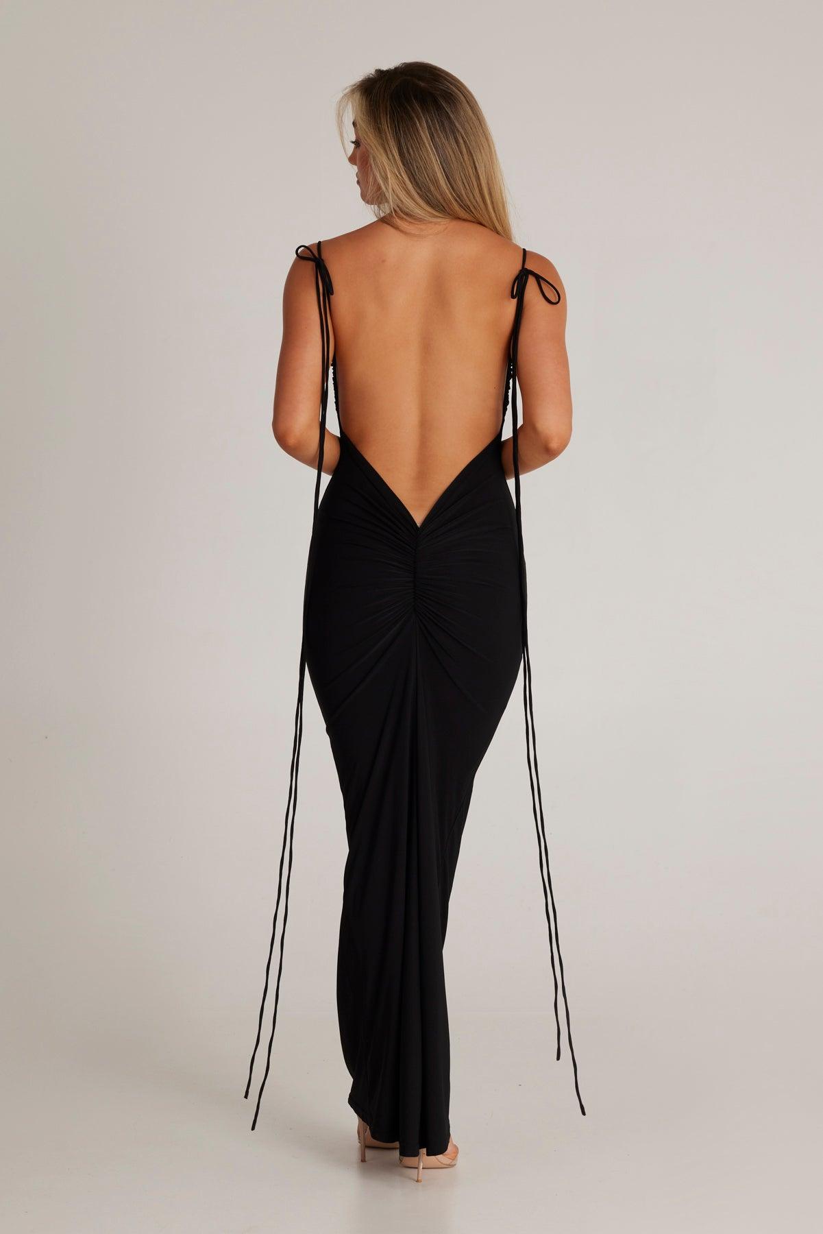 Jiani Gown - Black - JAUS