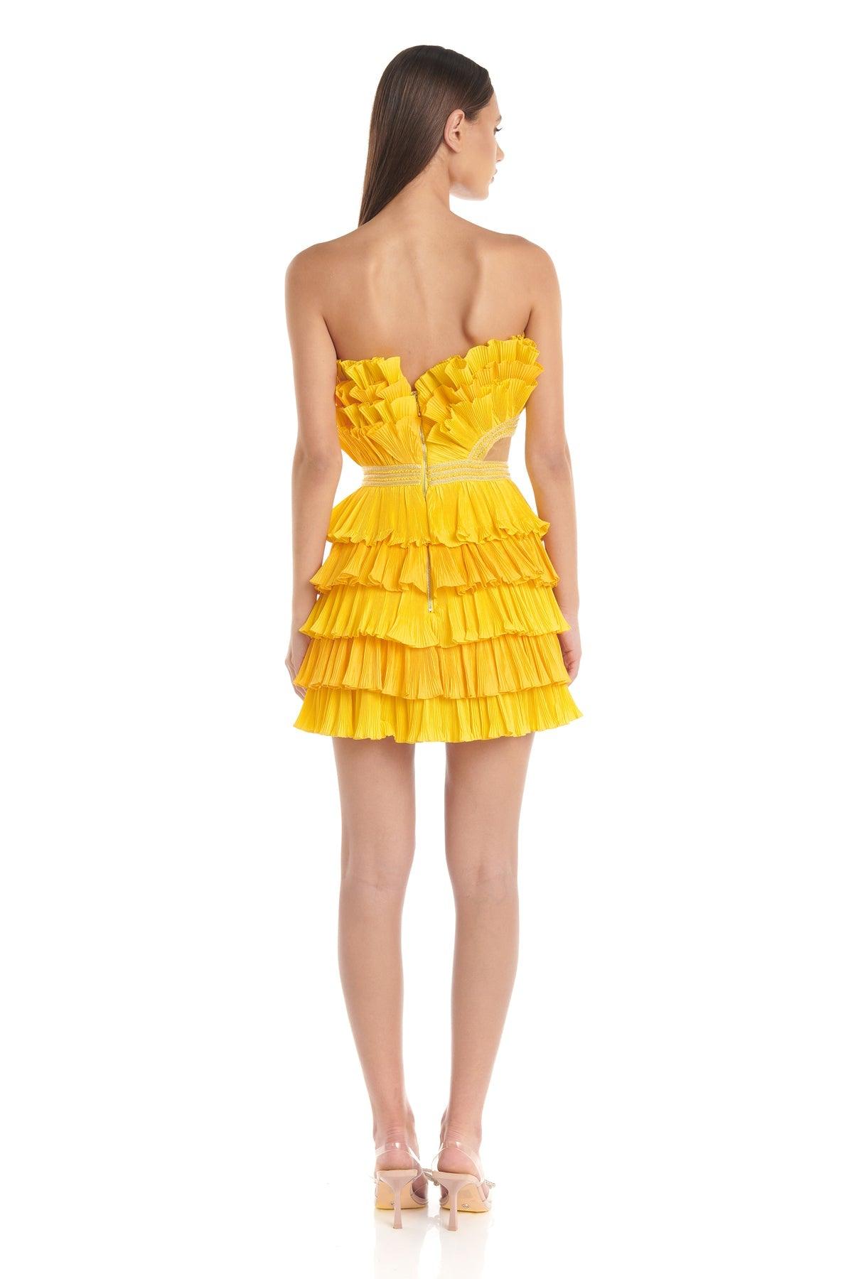 Josephine Dress - Yellow - JAUS