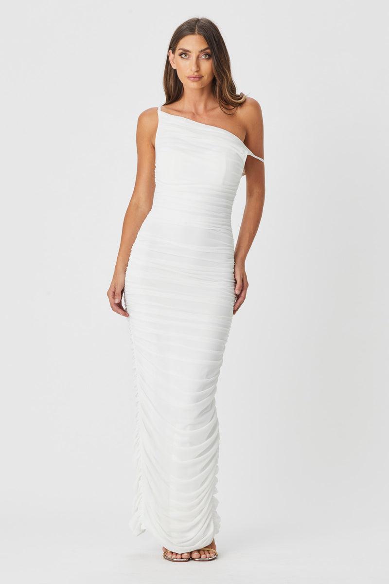 Kaia Dress - White - JAUS