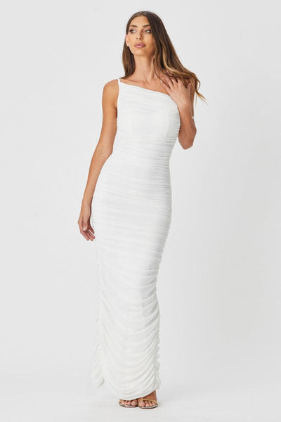 Kaia Dress - White - JAUS