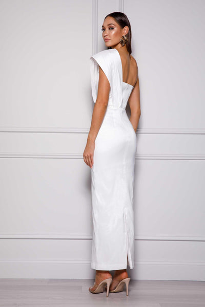 Kaiya Maxi Dress - White - JAUS