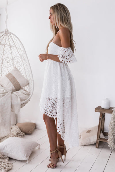 Karlie Dress - White (PREORDER) - SHOPJAUS - JAUS