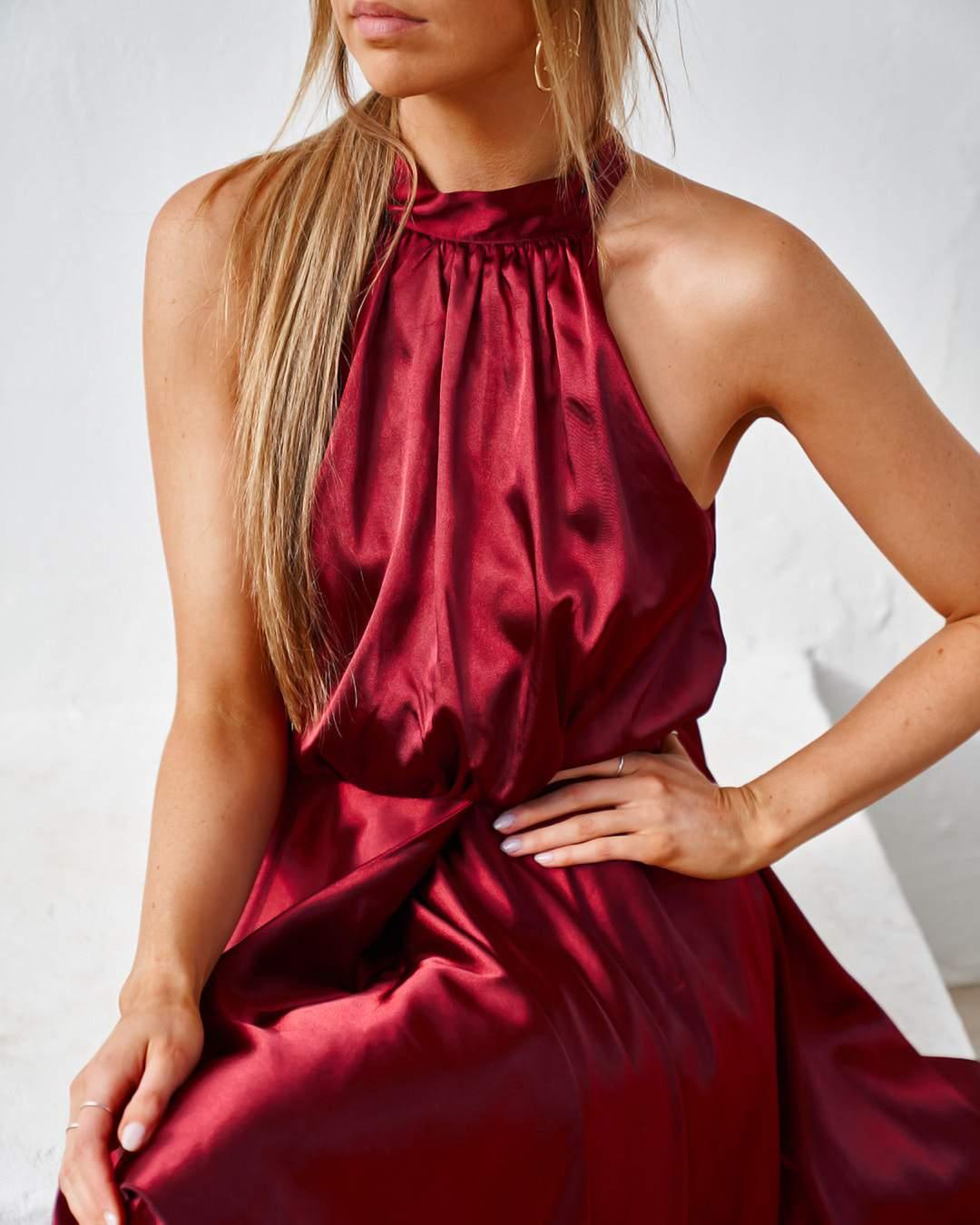 Kathleen Dress - Red - JAUS