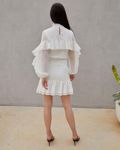 Kealy Dress - White - JAUS