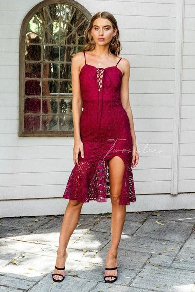 Kelsey Dress - Red - SHOPJAUS - JAUS