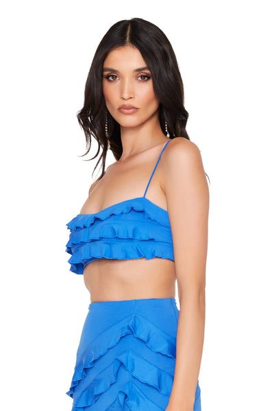 Nookie Kennedy Crop - Blue - SHOPJAUS - JAUS