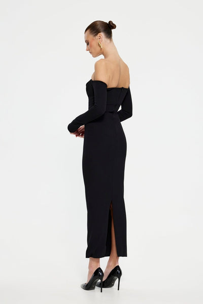 Kristie Midi Dress - Black