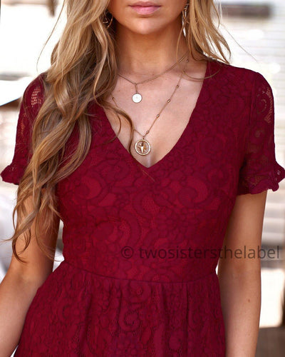 Laura Dress - Red - SHOPJAUS - JAUS