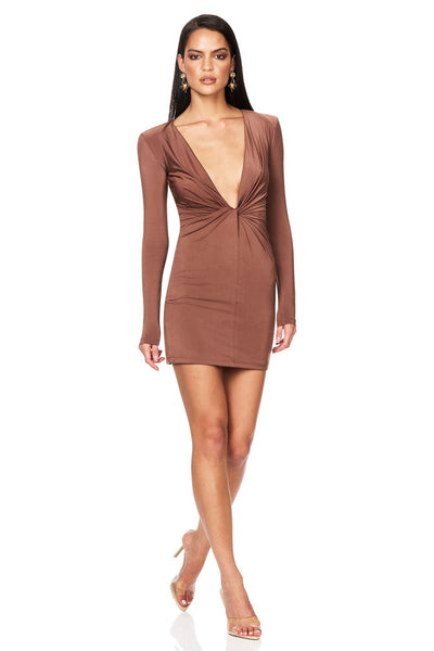 Nookie Legacy Mini Dress - Cognac - SHOPJAUS - JAUS