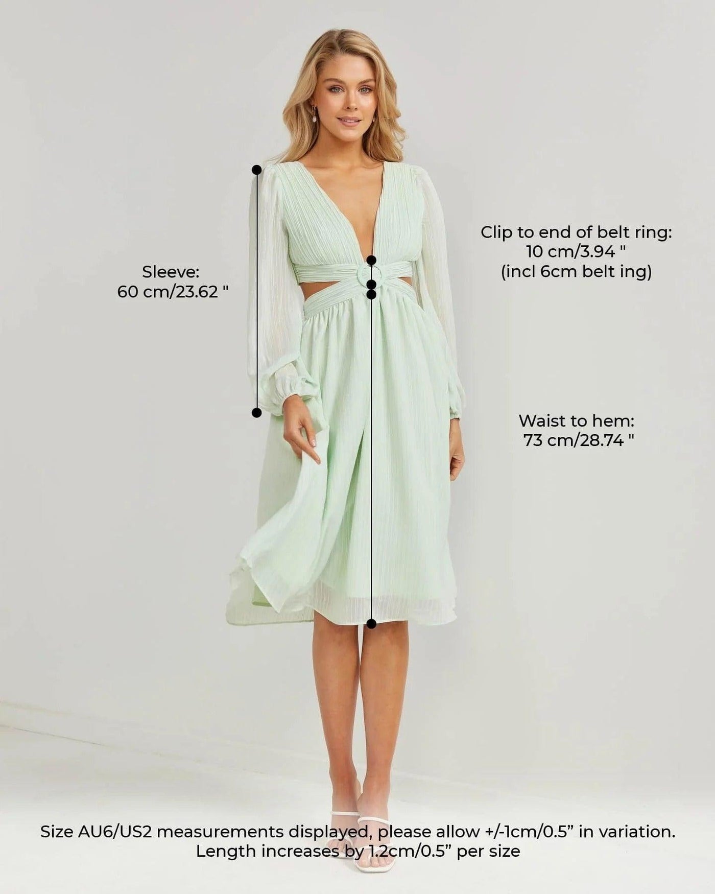 Leilani Dress - Green - JAUS