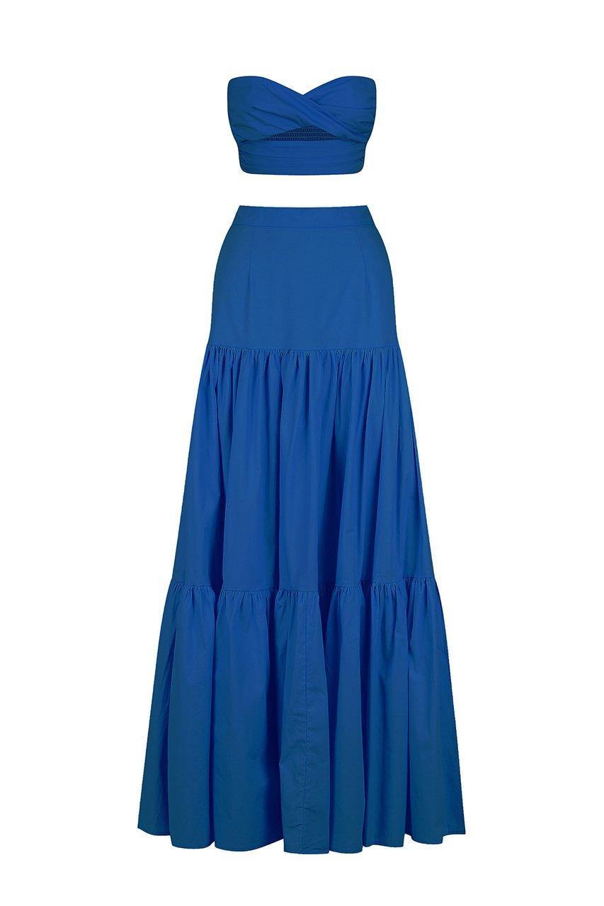 Leilani Maxi Skirt - Sapphire - JAUS