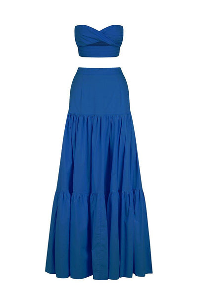 Leilani Maxi Skirt - Sapphire - JAUS