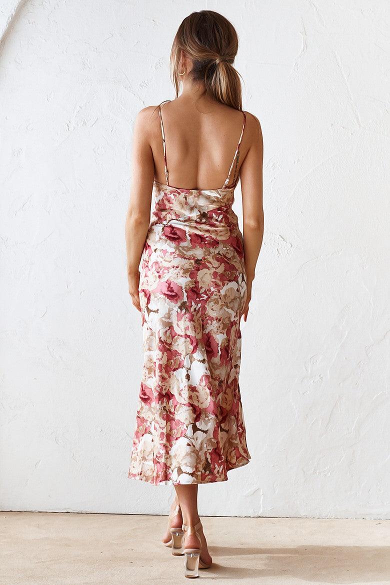 Leilani Midi Dress - Rose - JAUS