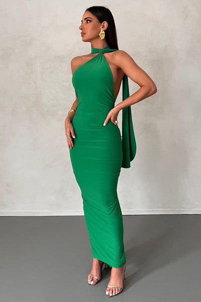 Leoni Dress - Green - JAUS