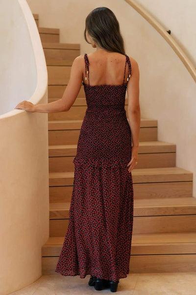 Lizbeth Maxi Dress - Black Floral - JAUS