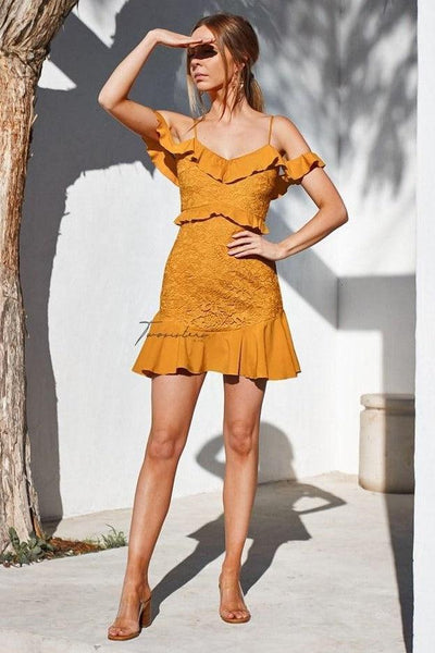 Lizzie Dress - Mustard - SHOPJAUS - JAUS