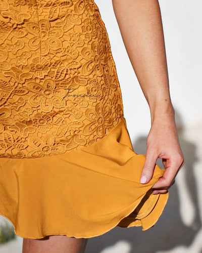 Lizzie Dress - Mustard - SHOPJAUS - JAUS