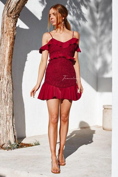 Lizzie Dress - Red - SHOPJAUS - JAUS