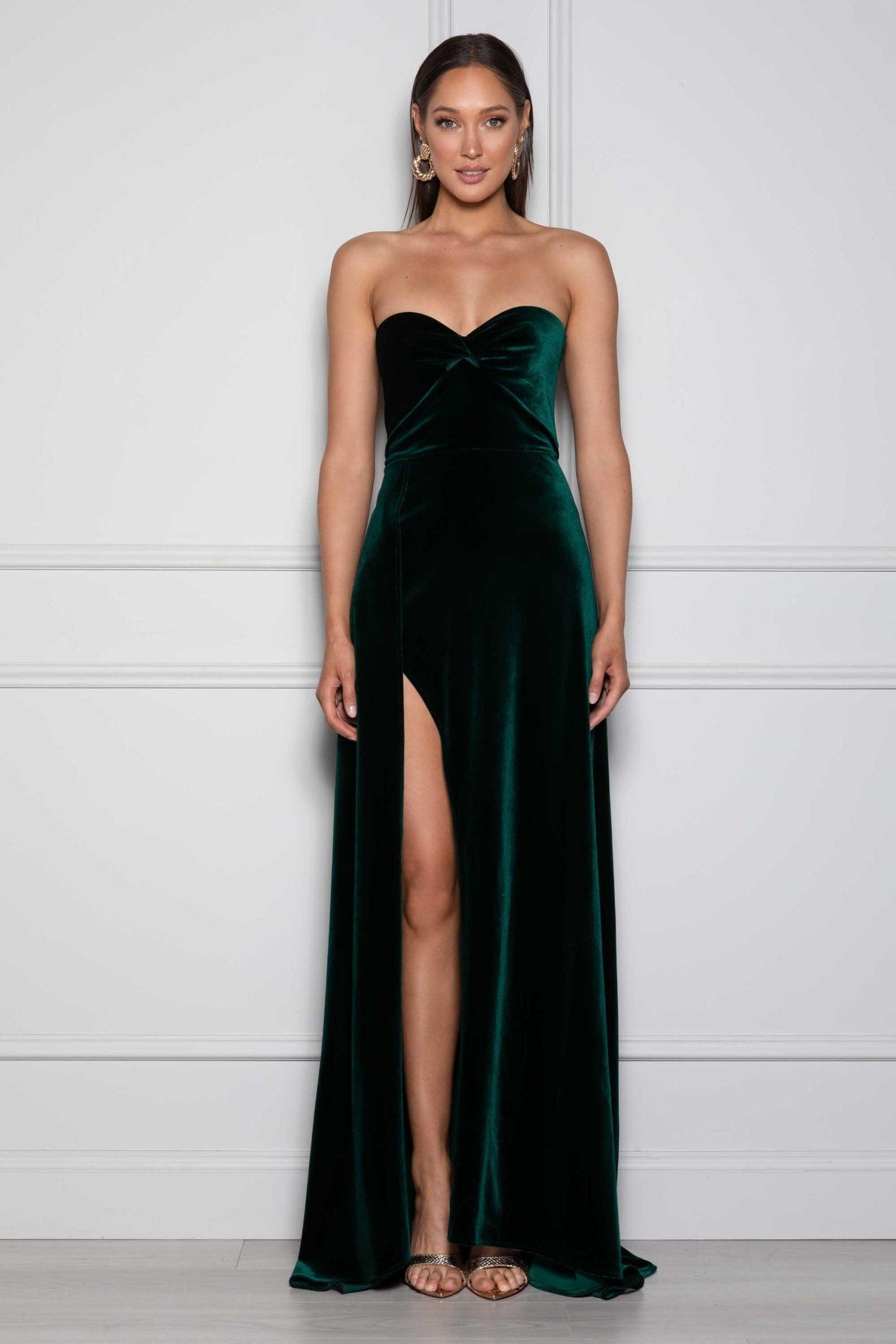 Magnolia Gown - Emerald - JAUS