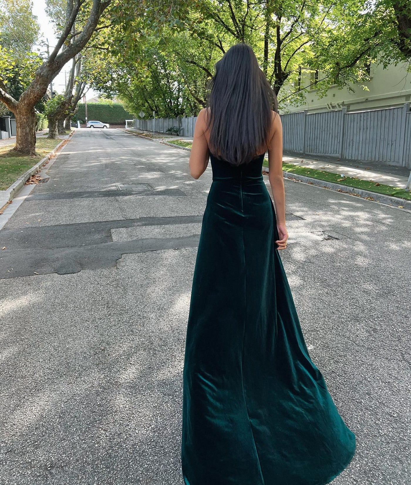 Magnolia Gown - Emerald - JAUS