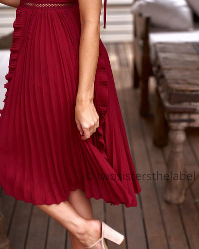 Maia Dress - Red - SHOPJAUS - JAUS