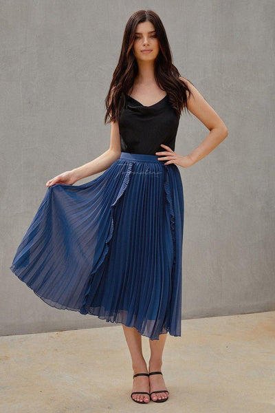 Maia Skirt - Steel Blue - JAUS