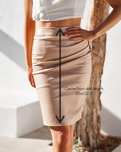 Maison Skirt - Nude - SHOPJAUS - JAUS