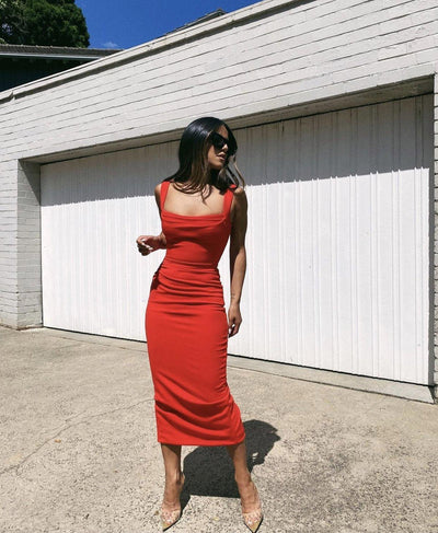 Marbella Dress - Cherry Red (PREORDER) - JAUS