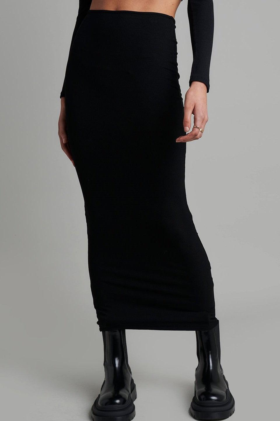 Maxi Skirt - Black - JAUS