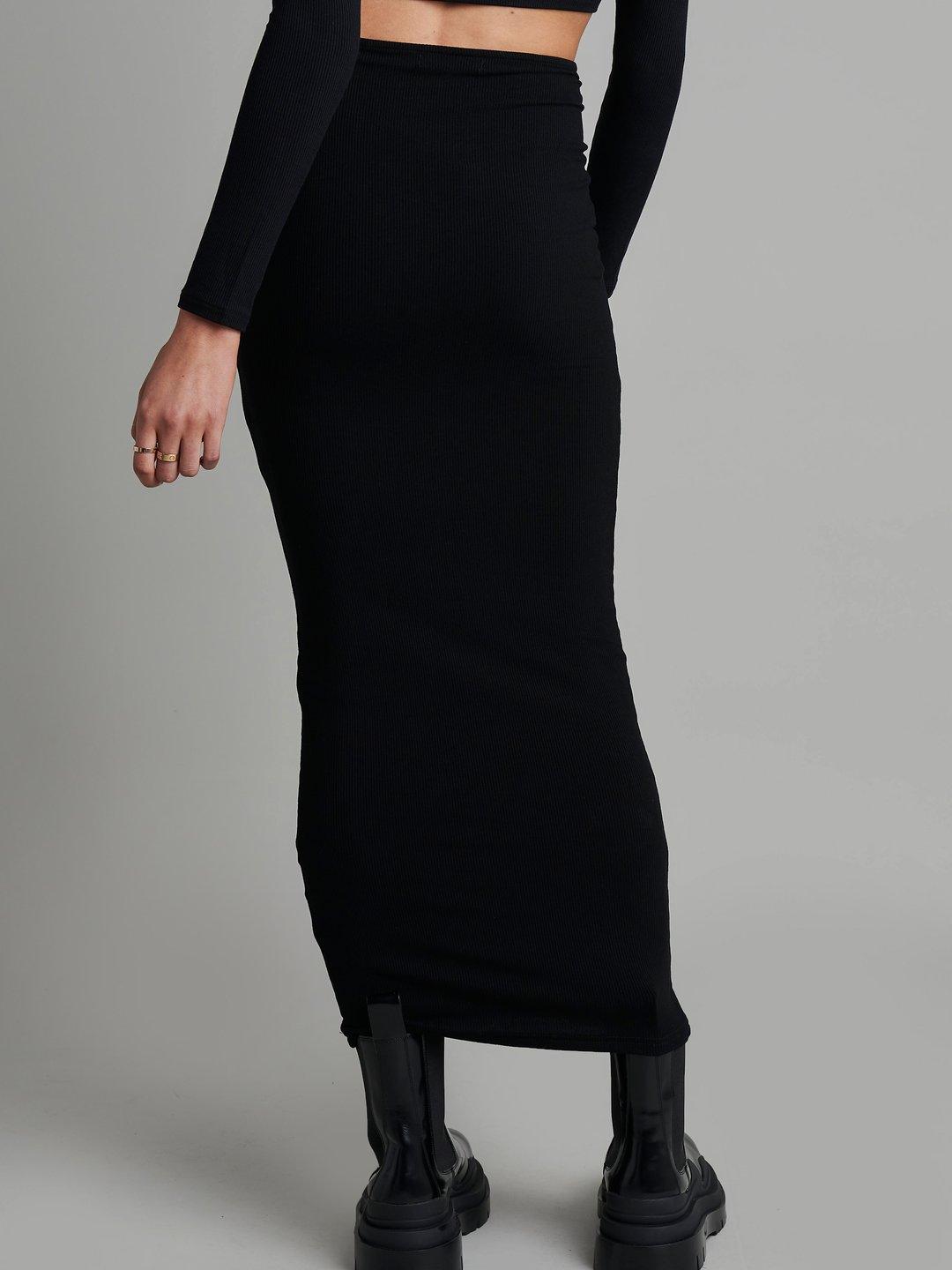 Maxi Skirt - Black - JAUS