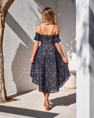 Megan Dress - Navy - SHOPJAUS - JAUS