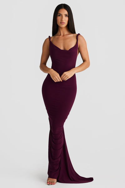 Yelena Gown - Mulberry - SHOPJAUS - JAUS