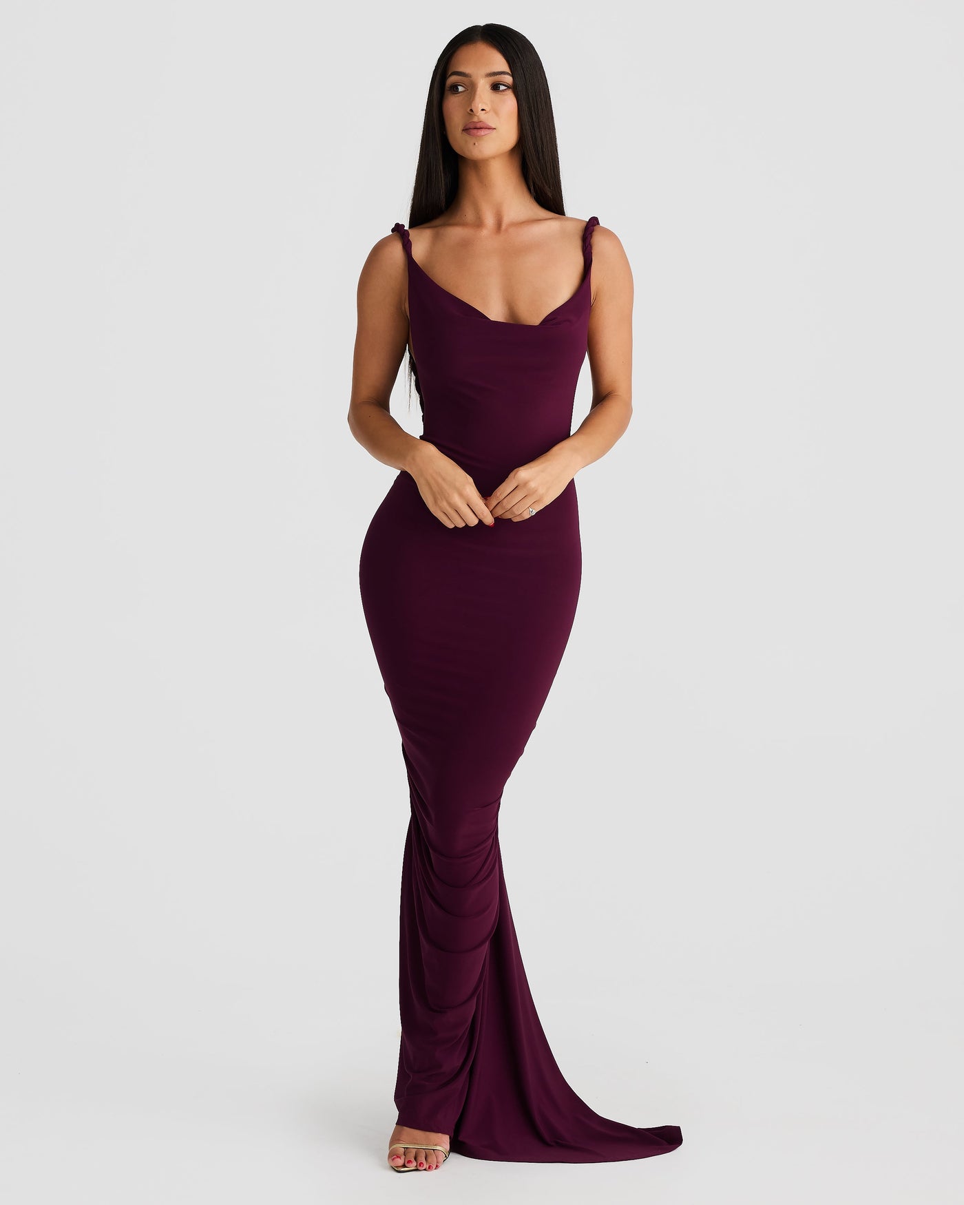 Yelena Gown - Mulberry - SHOPJAUS - JAUS