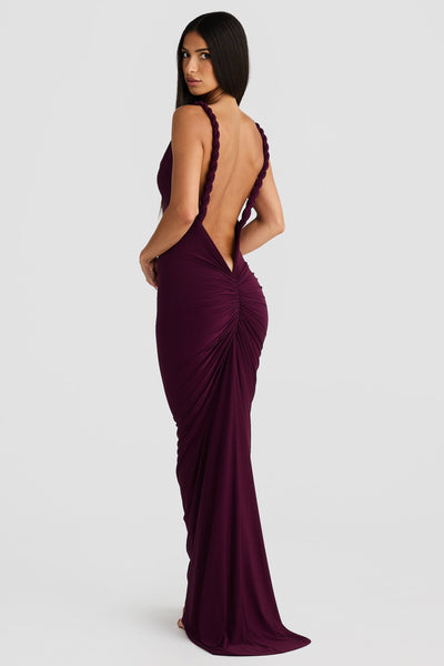 Yelena Gown - Mulberry - SHOPJAUS - JAUS