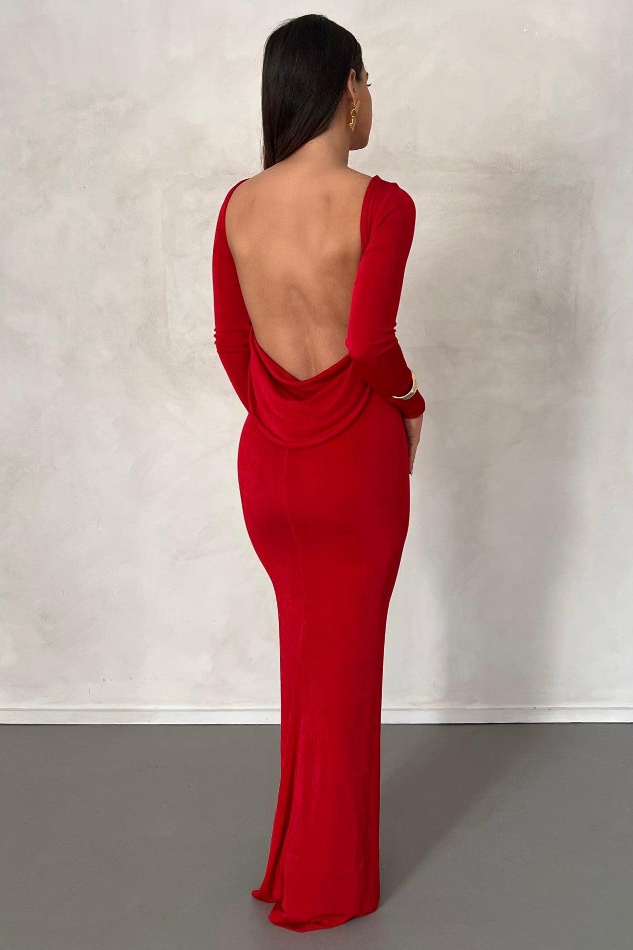 Mia Gown - Deep Red - JAUS