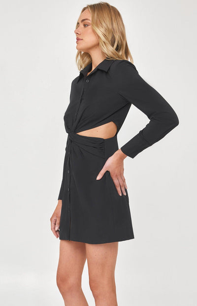 Midori Cut Out Dress - Black - JAUS